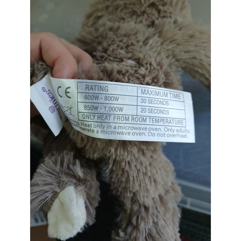 Warmies Sloth Junior Microwavable Plush, 9 inches - Picture 7 of 7